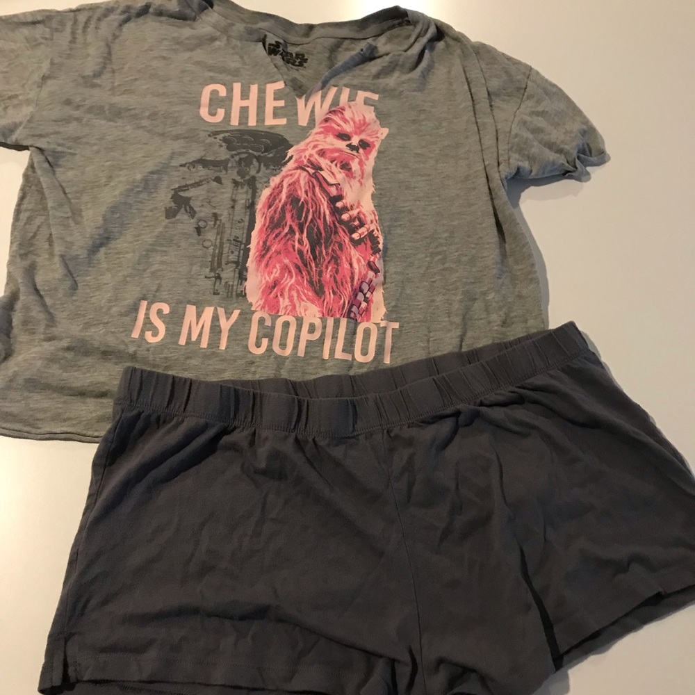 Chewy is my copilot pjs set L